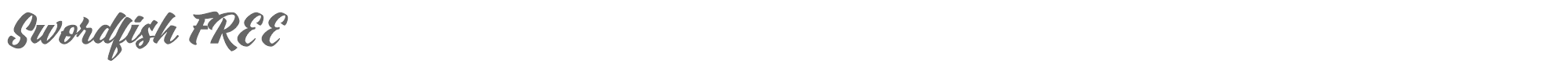 Swordfish Swordfish FREE.ttf font preview